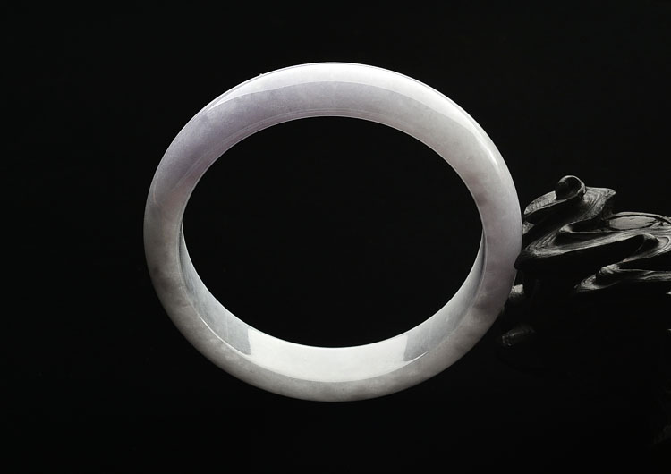 糯冰种紫罗兰手镯(56.9mm)