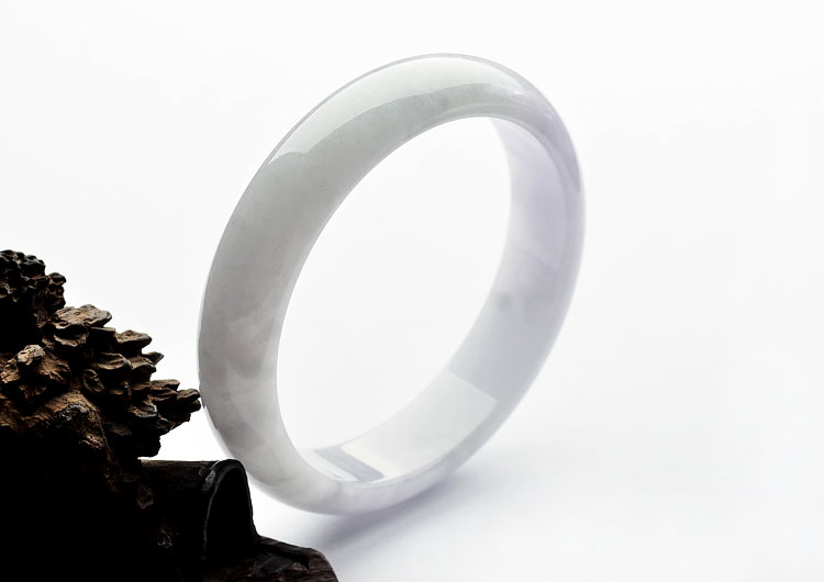 糯冰种紫罗兰手镯(56.9mm)