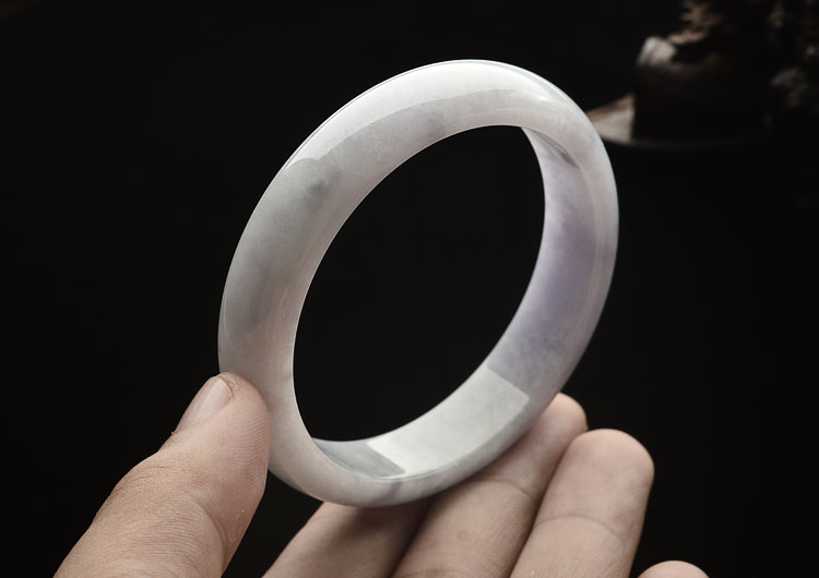 糯冰种紫罗兰手镯(56.9mm)