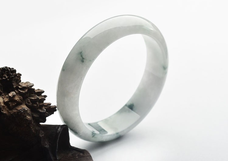 糯冰种飘花手镯(58.3mm)