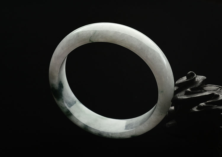 糯冰种飘花手镯(58.3mm)