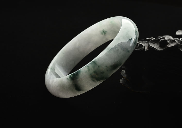 糯冰种飘花手镯(58.3mm)