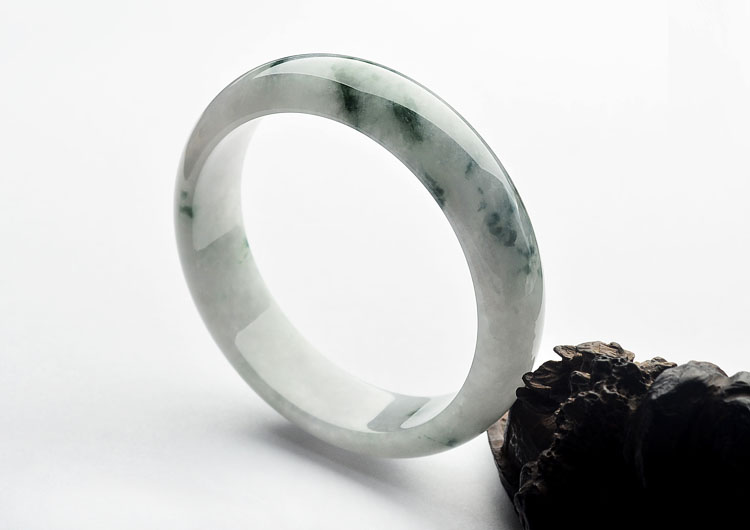 糯冰种飘花手镯(58.3mm)