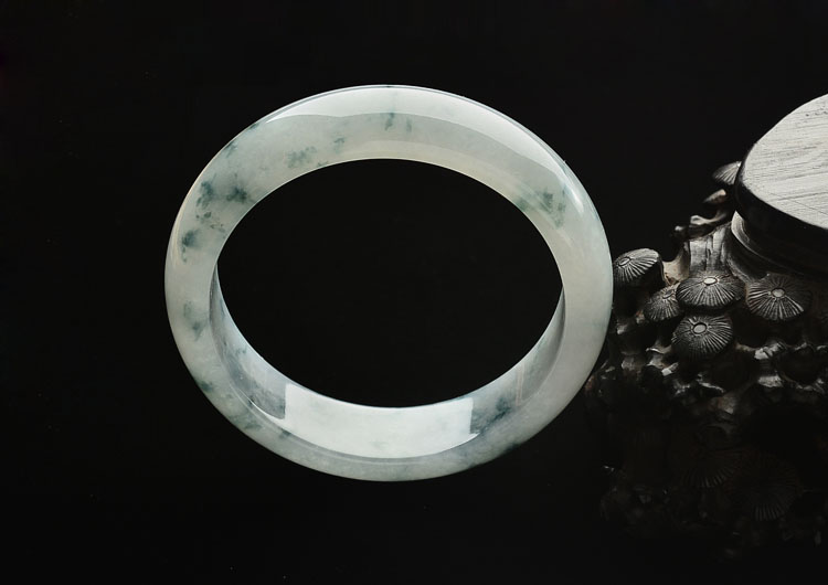 糯冰种飘花手镯(57.7mm)