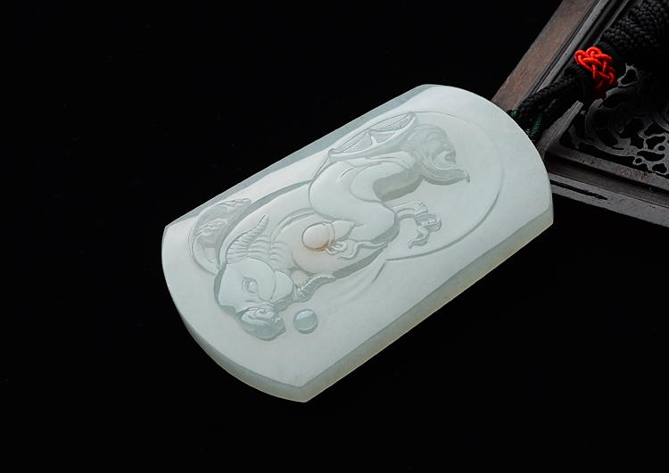 糯冰种晴水老子出关挂件