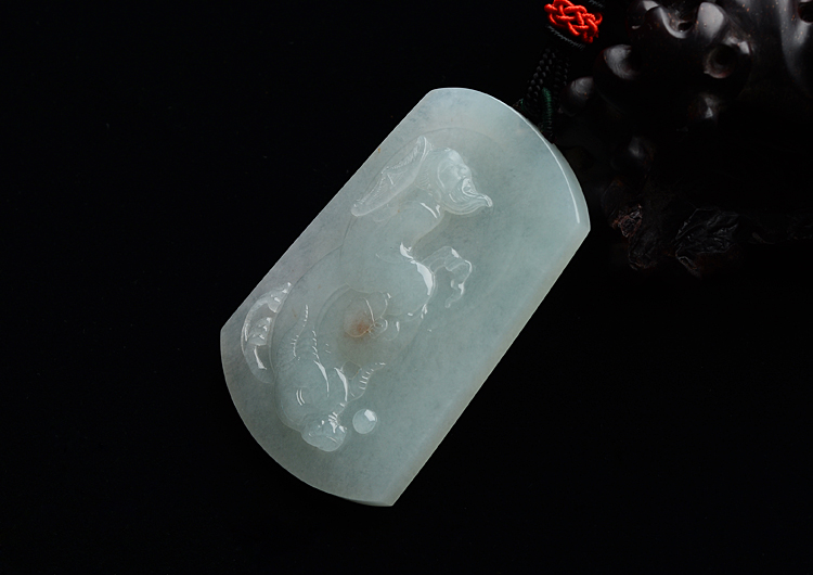 糯冰种晴水老子出关挂件