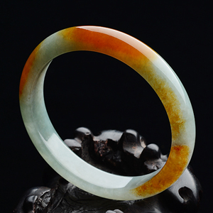 糯冰种红黄翡手镯（51mm）