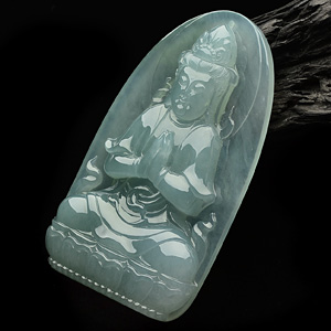 (超值推荐)冰种晴水观音挂件