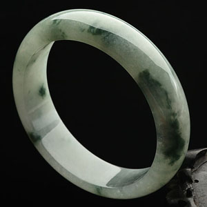 糯冰种飘花手镯(57.5mm)