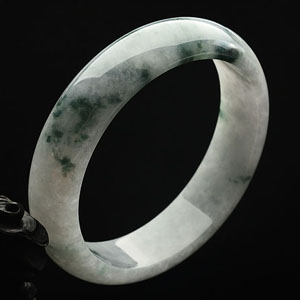 糯冰种飘花手镯(58.3mm)