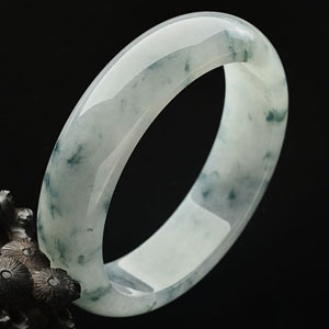 糯冰种飘花手镯(57.7mm)