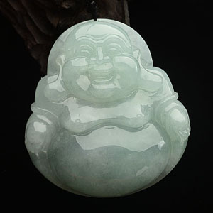 糯冰种晴水玉佛挂件