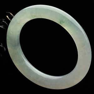 冰种略飘花圆条手镯(54.5mm)