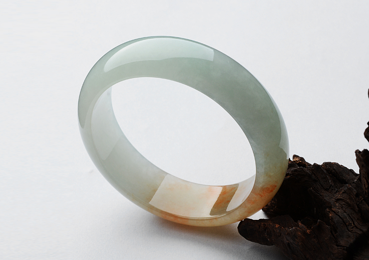 糯冰种晴水飘红翡手镯（58.3mm）