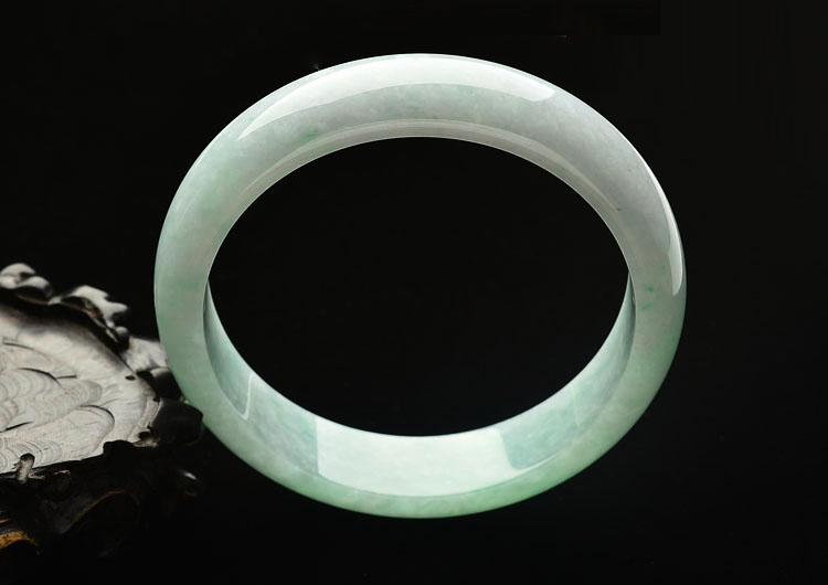糯冰种豆色手镯(63.2mm)