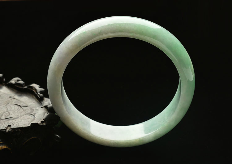 糯冰种豆色手镯(63.4mm)