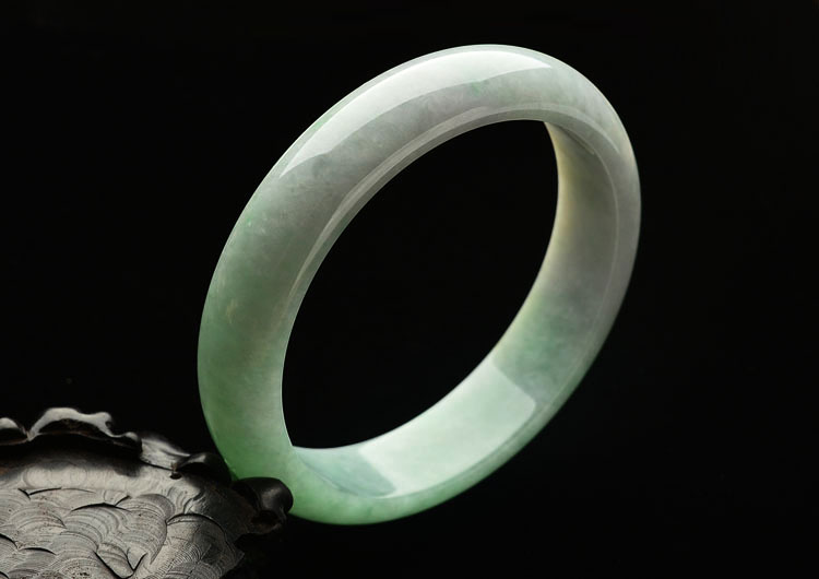 糯冰种豆色手镯(63.4mm)