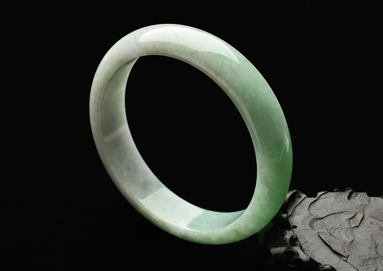 糯冰种豆色手镯(63.4mm)