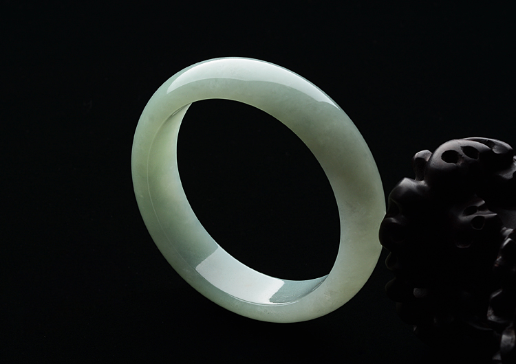 糯冰种晴水手镯（57.5mm）