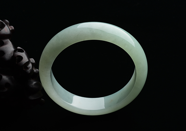 糯冰种晴水手镯（57.5mm）