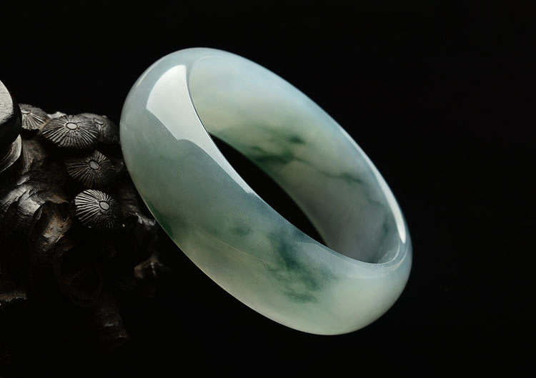 冰种飘花手镯(54.8mm)