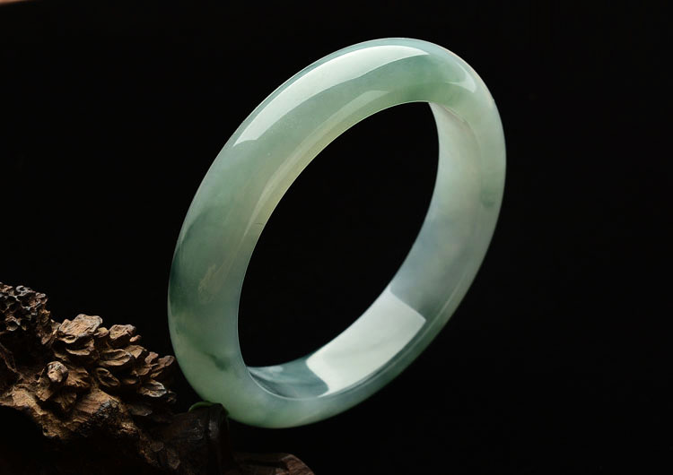 冰种飘花手镯(57.4mm)