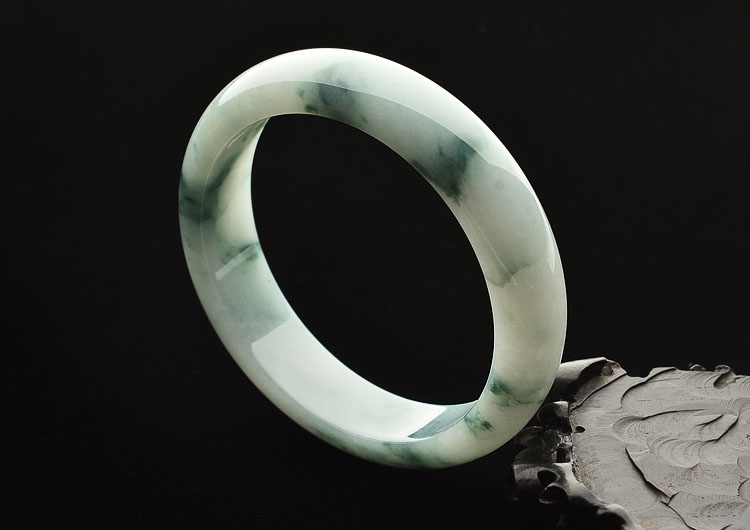 糯冰种飘花手镯(57.5mm)