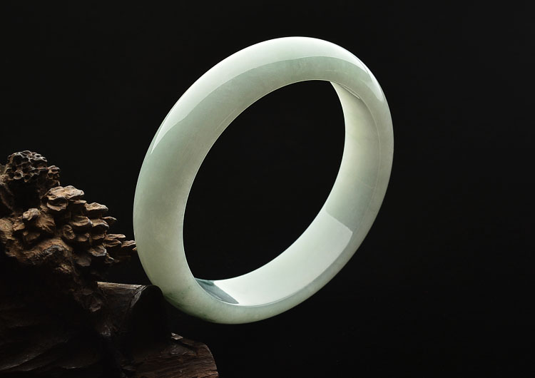 糯冰种晴水飘花手镯(57.7mm)