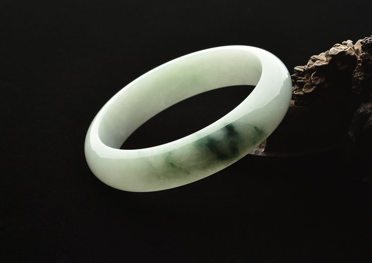 糯冰种晴水飘花手镯(57.7mm)