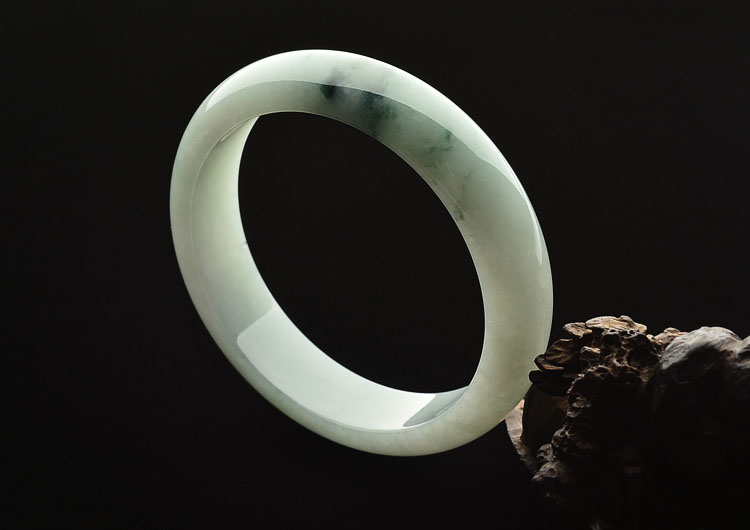 糯冰种晴水飘花手镯(57.7mm)