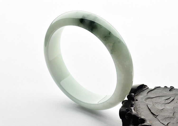 糯冰种晴水飘花手镯(57.7mm)