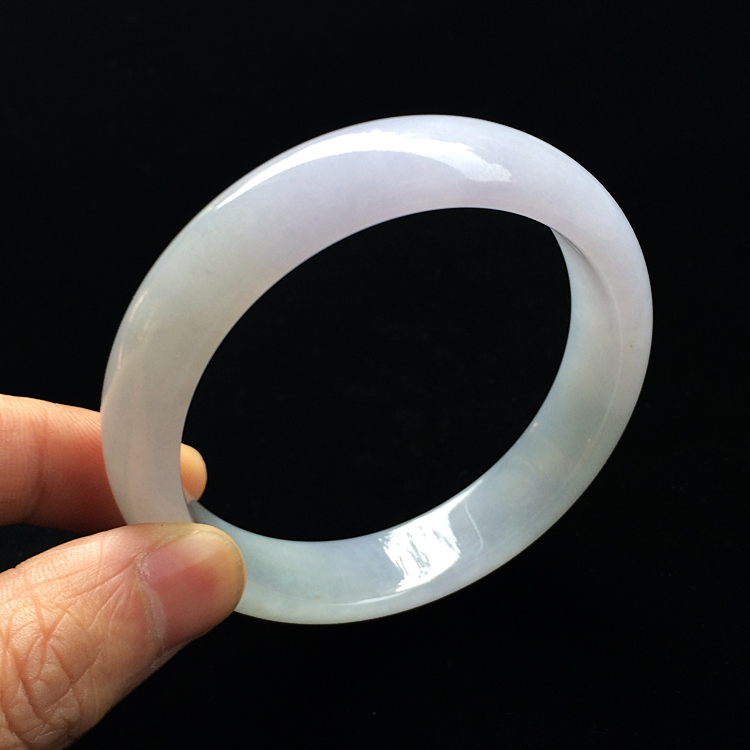 （超值推荐）糯冰种淡紫罗兰手镯（57.6mm）