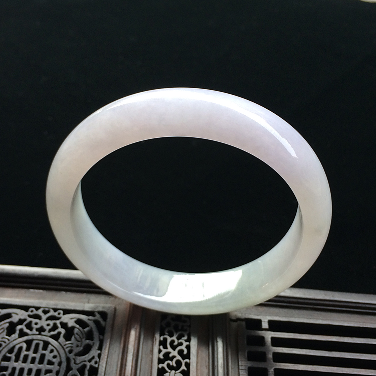 （超值推荐）糯冰种淡紫罗兰手镯（57.6mm）