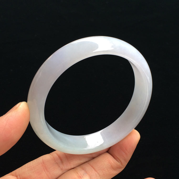 （超值推荐）糯冰种淡紫罗兰手镯（59.5mm）