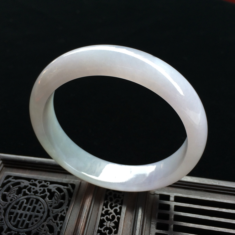 （超值推荐）糯冰种淡紫罗兰手镯（59.5mm）