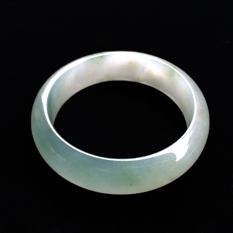 (超值推荐)冰种晴水飘花手镯（56.8mm）