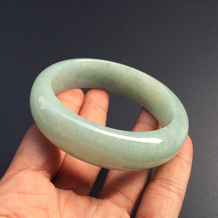 （超值推荐）糯冰种豆色手镯（59mm）
