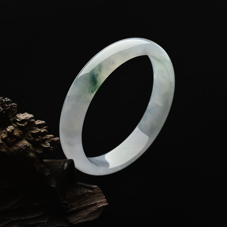 (超值推荐)冰种飘花手镯（57.5mm）