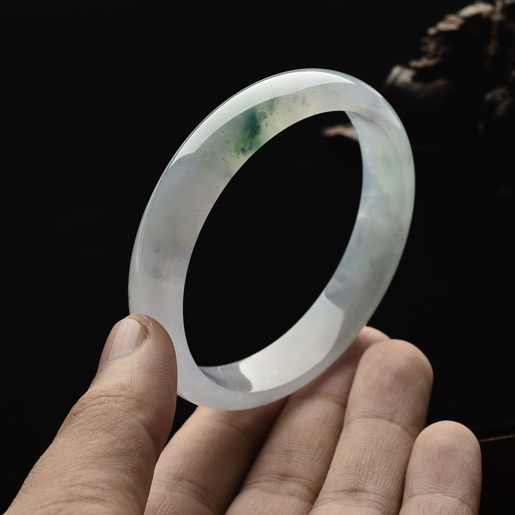 (超值推荐)冰种飘花手镯（57.5mm）