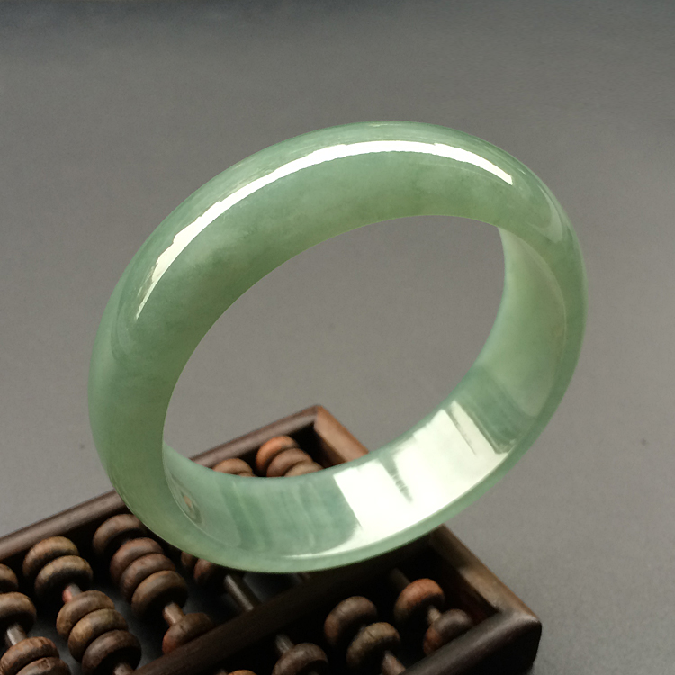 糯冰种晴水手镯（58.5mm）