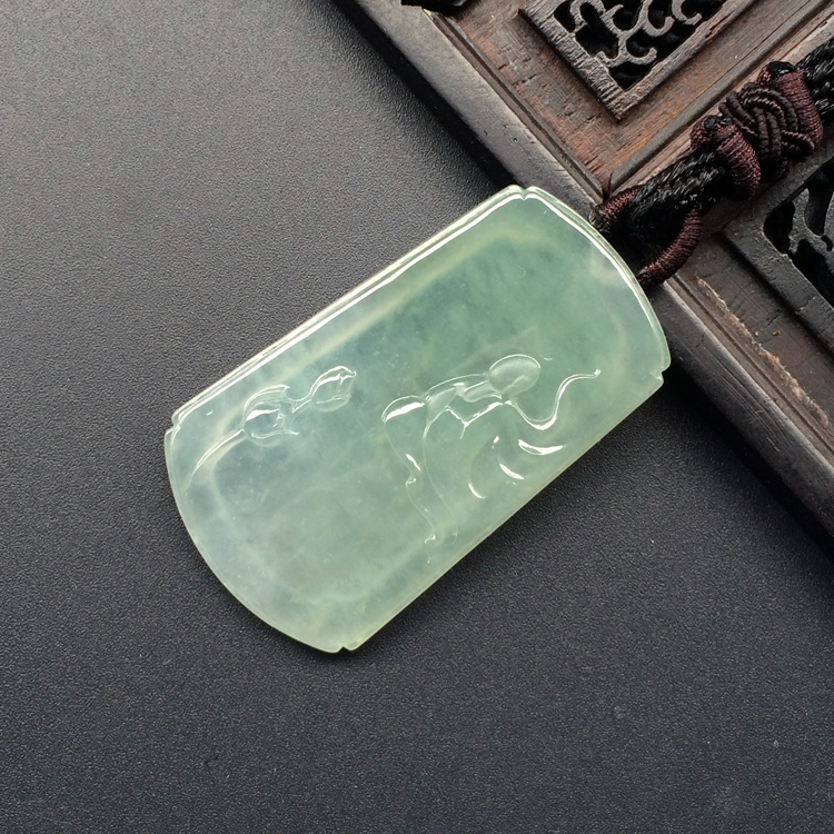 (超值推荐)冰种晴水心莲花开挂件