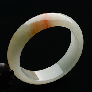 糯冰种晴水飘红翡手镯（58.2mm）