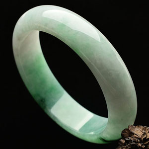 糯冰种飘花手镯(59.4mm)
