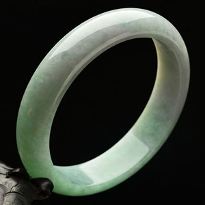 糯冰种豆色手镯(63.4mm)