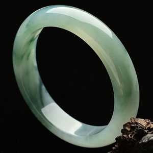 冰种飘花手镯(57.4mm)