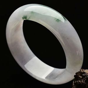 冰种紫罗兰飘花手镯(57.8mm)