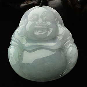 糯冰种晴水玉佛挂件