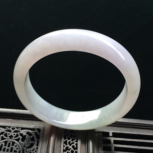 （超值推荐）糯冰种淡紫罗兰手镯（57.6mm）