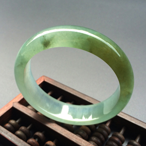 (超值推荐)冰种晴水褐黄翡手镯（57.3mm）