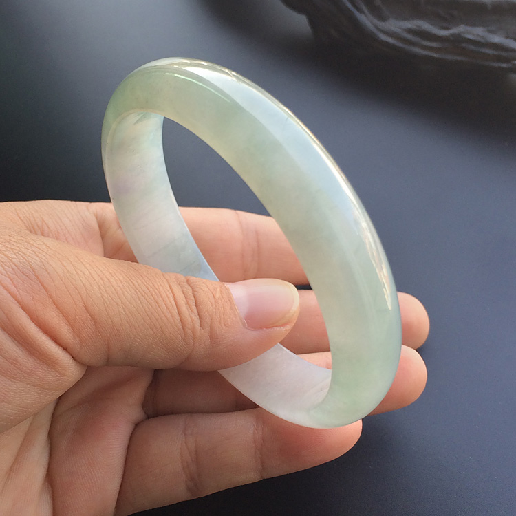 糯冰种晴水手镯（59.4mm）